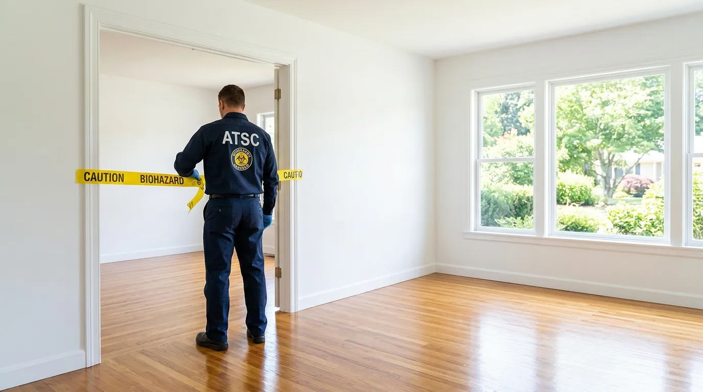 Certified biohazard cleanup crew performing Decomposition Cleanup in Park Ridge